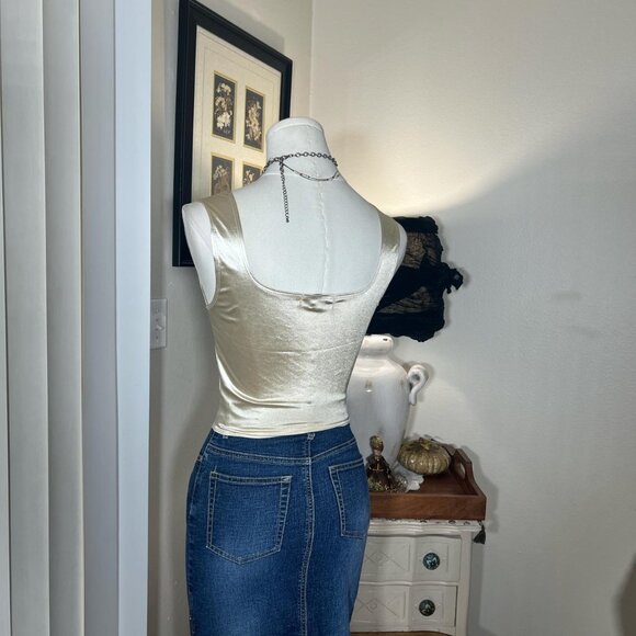 Y2k Papaya Corset Top - Picture 3 of 5